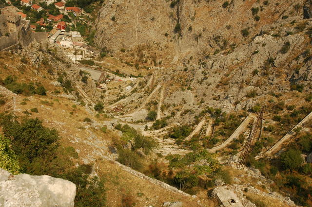 Kotor. Górska droga.