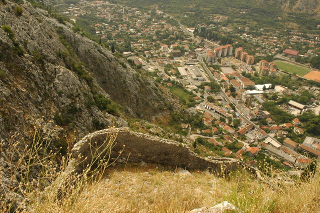 Kotor.Widok na miasto