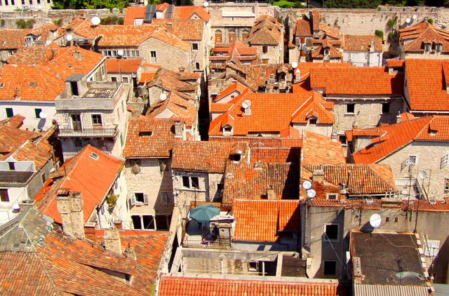 Dachy starówki Splitu
