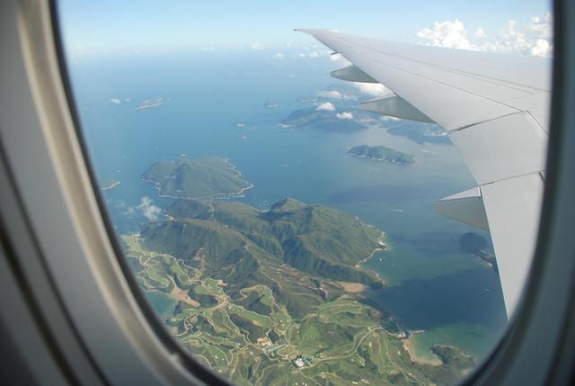 Hong Kong, Air France przed ladowaniem