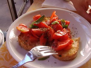 Toskania, bruschetta