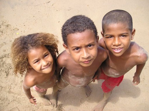 Wenezuela, dzieciaki na playa medina
