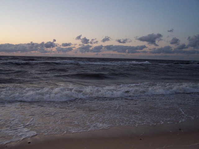 Ustka, zachód słońca
