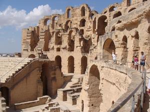 Amfiteatr w El Jem, Tunezja