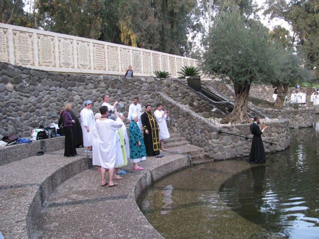 Modlitwa przed chrztem w jordanie