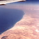Wybrzeża Libii widziane z samolotu