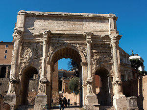 Forum Romanum - łuk Septymiusza Sewera