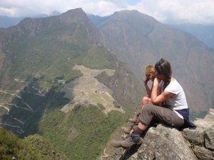 Widok na Machu Picchu ze szczytu Wayna Picchu