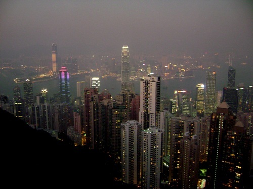 Hong Kong o zmierzchu