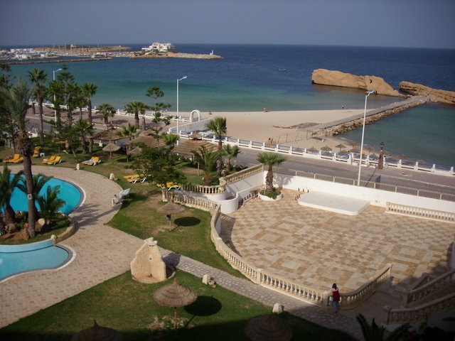Monastir;  widok z hotelu El Habib