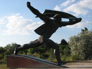Pomnik w muzeum komunizmu
