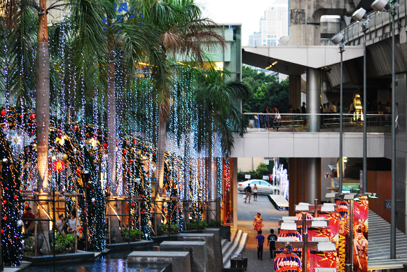 Przed Siam Paragon - dekoracja świąteczna