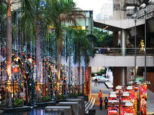 Przed Siam Paragon - dekoracja świąteczna