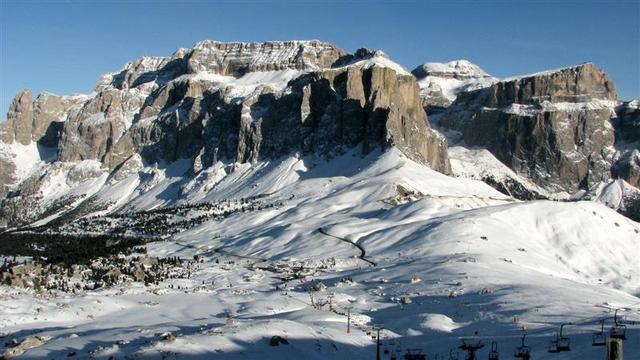 " Pocztówka ze stoku" Dolomity