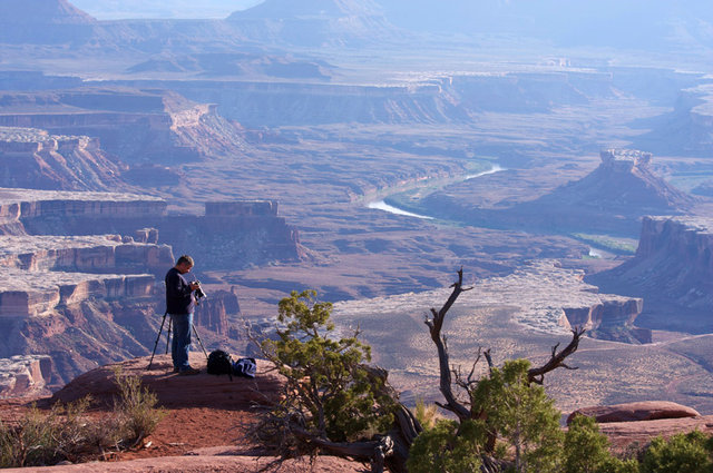 Canyonlands - fotograf przy pracy - Krzysiek