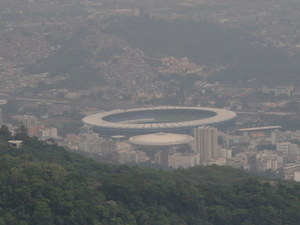 Widok na stadion Maracana z Corcowado