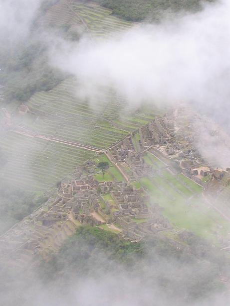 Widok z Huana Picchu, Machu Picchu, Peru
