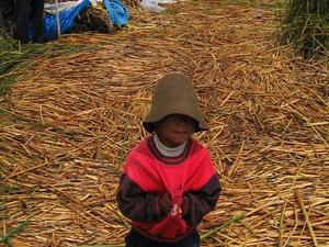 Mieszkańcy wyspy Uros, Jezioro Titicaca, Peru