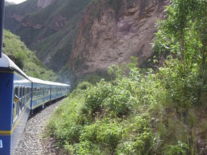 pociagiem na Machu Picchu