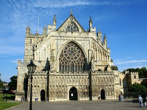 Exeter fasada katedry