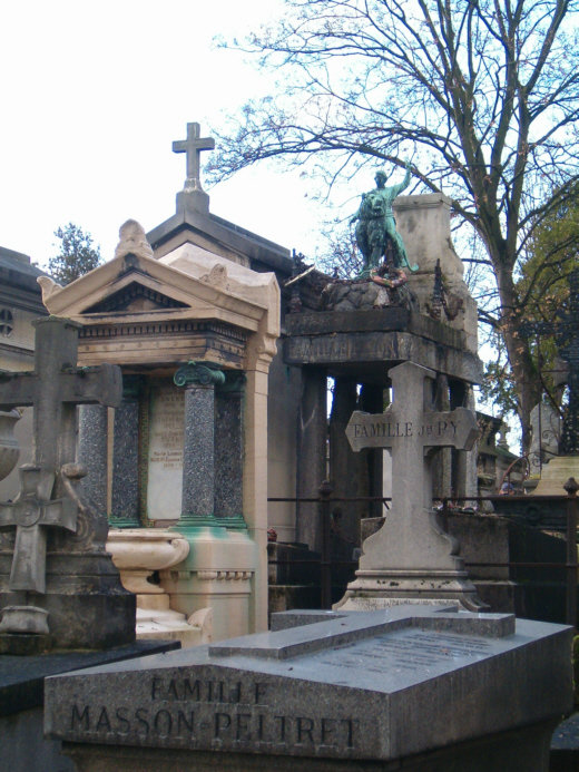 Paryż - cmentarz Pere Lachaise