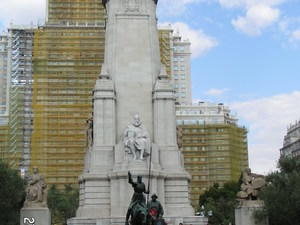 pomnik Cervantesa na Plaza Espana