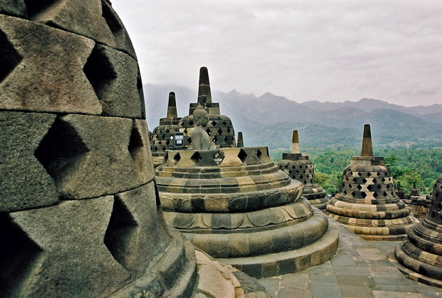 Świątynia Borobudur, Jawa.