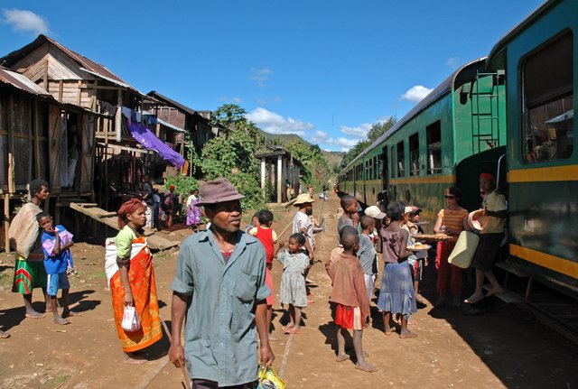 Pociag na trasie Fianarantsoa - Manakara