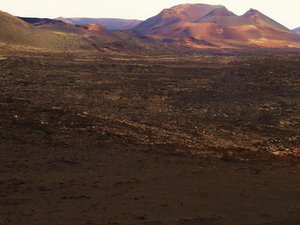 widok z restauracji w Timanfaya