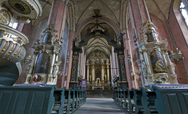 Wnętrze fary w Chełmnie