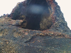 Zdjecie z autokaru - Timanfaya