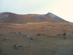 Zdjecie z autokaru - Timanfaya
