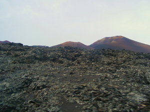 Zdjecie z autokaru - Timanfaya