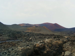 Zdjecie z autokaru - Timanfaya