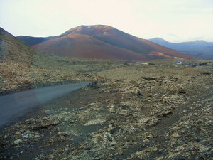 Zdjecie z autokaru - Timanfaya