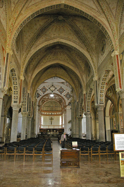 Wnętrze kościoła Santa Maria delle Grazie,Mediolan