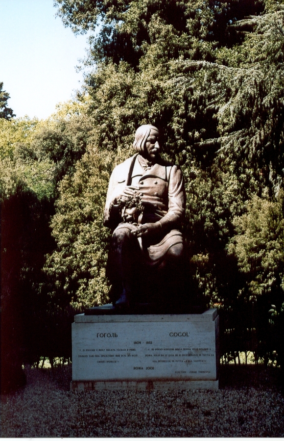 Gogol - pomnik w parku Villa Borghese