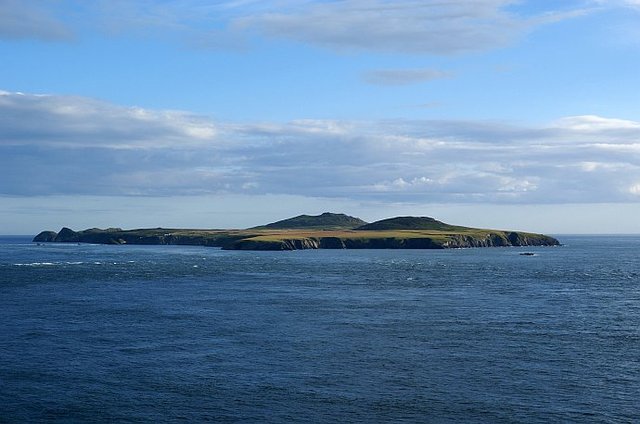 Walia widok z Whitesands na wyspe Ramsay