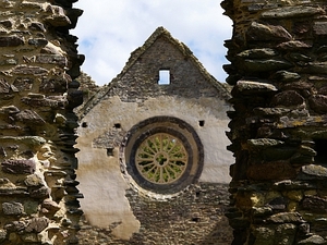 St. David's pałac biskupi okno i rozeta