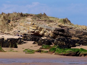 na plaży w Dornoch