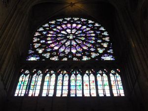 Rozeta w katedrze Notre Dame