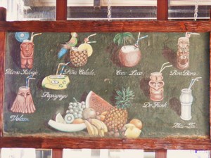 menu w restauracji