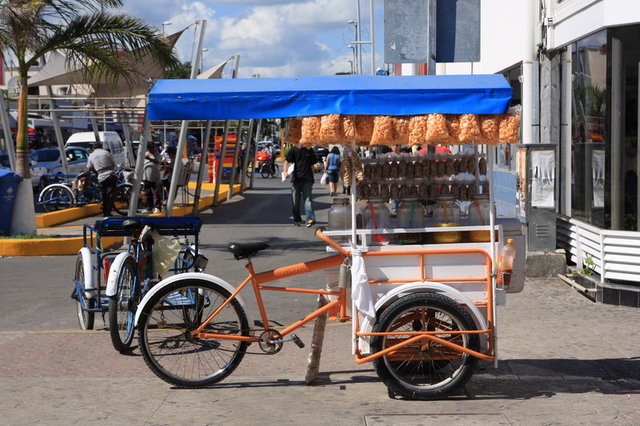 rowerowy stragan w Playa del Carmen