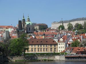 Widok na wygórze zamkowe