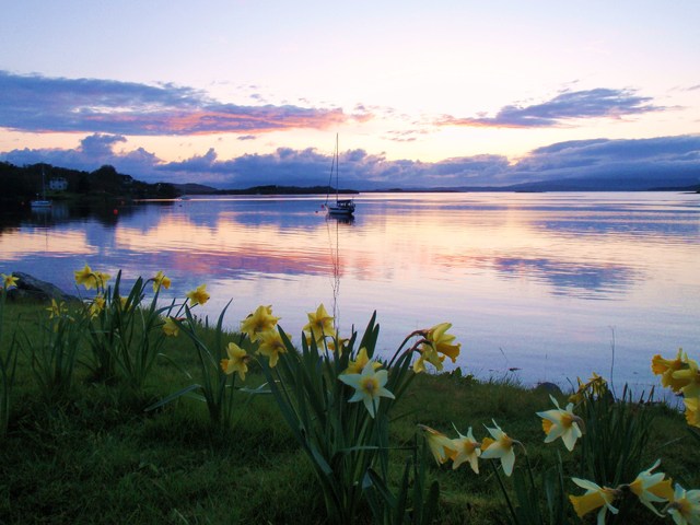 Loch Etive o zachodzie słońca w ujęciu romantycznym