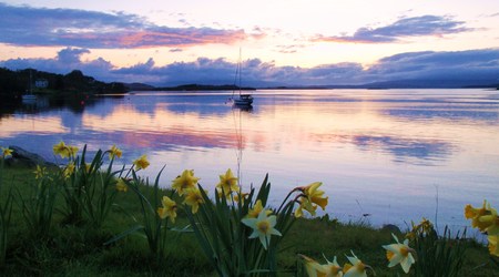 Loch Etive o zachodzie słońca w ujęciu romantycznym