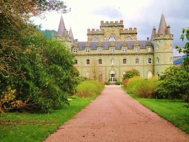 przypałacowe ogrody Inveraray Castle