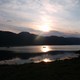 zachód słońca nad Loch Cluanie