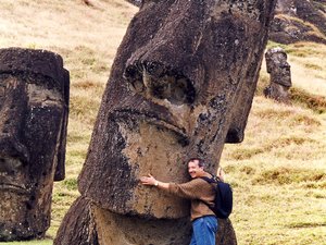 Moai na Wyspie Wielkanocnej.