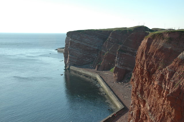 Nadbrzeżne klify /Helgoland/Niemcy 